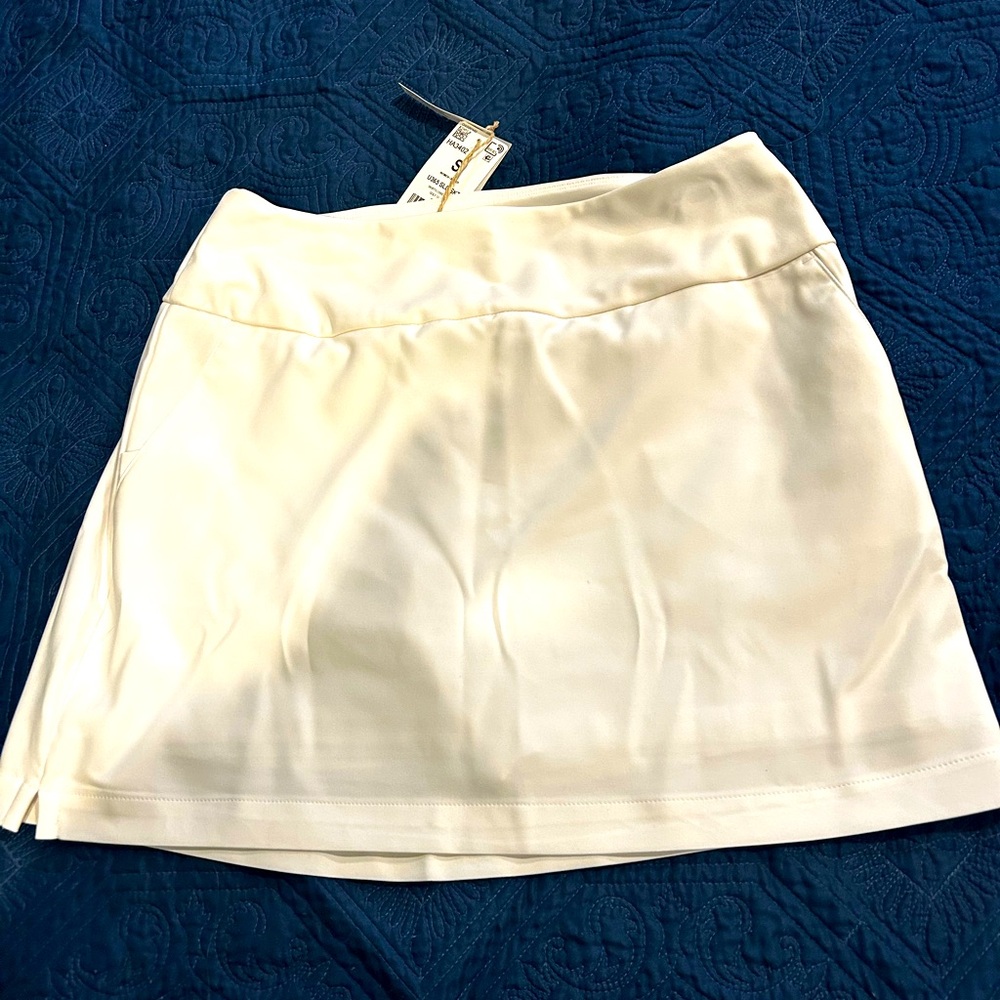 NWT Adidas White Golf Skort w Pockets Size S